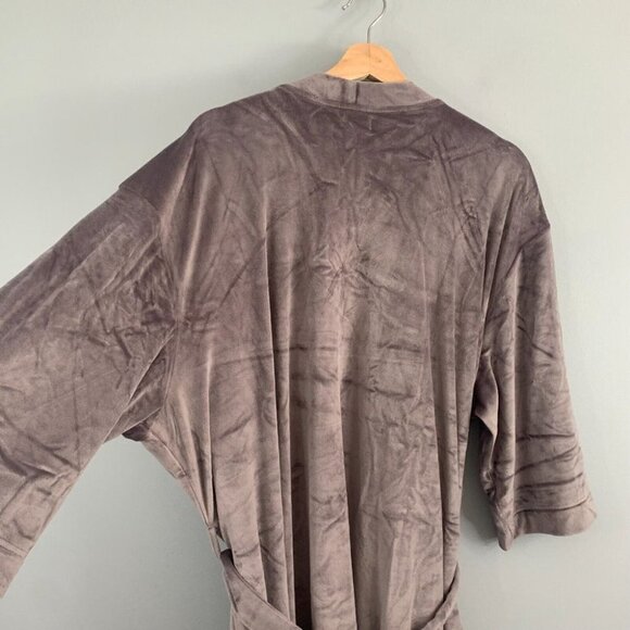 Splendid Womens Robe House Coat Plush NWT Purple Velour  Belted Lounge 1X 2X 3X - Picture 10 of 14